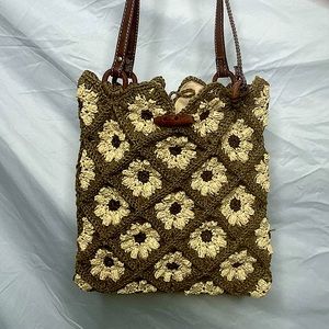 August Floral Crotchet Purse